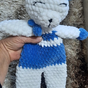 Ursulet somnila crosetat , Jucarii si echipamente pentru copii, Plusuri, Figurine de plus, Crosetat, Ursulet somnila  crosetat de 38 cm realizat din fir plusat de cea mai buna calitate,cu ochi brodati..., ARTYNOS