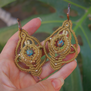 Cercei micro-macrame Calsilica - Artynos.ro