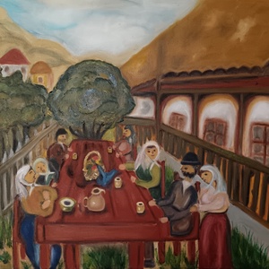 Gura satului , Arte vizuale si accesorii , Picturi, Pictura acrilica, Pictura, ARTYNOS