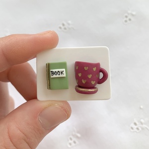 Cercei Coffee and Book, Bijuterii, Cercei, Cercei agatati, , ARTYNOS