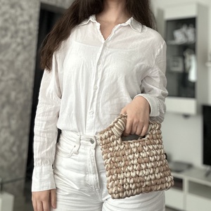 Geanta de mana crosetata , Geanta si husa, Geanta pentru cumparaturi, Geanta shopper, geanta tote, geanta textila, Crosetat, Cusatura, ARTYNOS