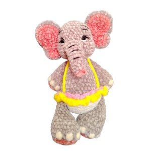 Jucarie de plus crosetata � Elefantica Baby Asha, Jucarii si echipamente pentru copii, Plusuri, Elefant de plus, Crosetat, ARTYNOS