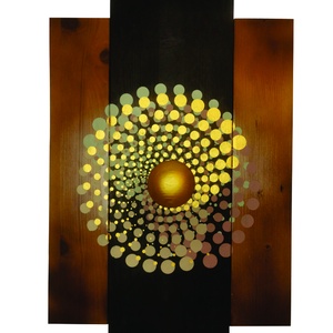 Decoratiune pentru perete din lemn  40x70 cm, Casă & Stil de viață, Accesorii pentru decorat casa, Decorațiuni de pereți, decorațiuni suspendate, Decorațiuni perete, macramé, Prelucrarea lemnului, ARTYNOS