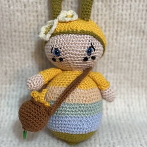Jucarie Crosetata Albinuta, Jucarii si echipamente pentru copii, Plusuri, Figurine de plus, Crosetat, ARTYNOS