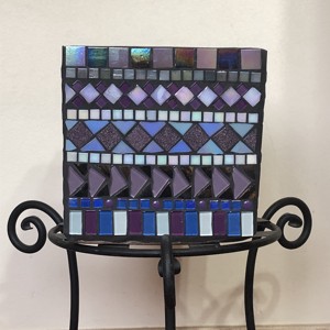 Ghiveci de flori mozaic, albastru, Casă & Stil de viață, Accesorii pentru decorat casa, Suport de flori, Ghiveci și jardiniere, , ARTYNOS