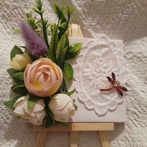 Minisevalet decorat, Arte vizuale și accesorii , Colaj, Aranjament de flori, ARTYNOS
