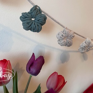 Decorațiune de perete cu formă de floare (ghirlandă), Casă & Stil de viață, Accesorii pentru decorat casa, Decorațiuni de pereți, decorațiuni suspendate, Decorațiuni suspendate, Croșetat, ARTYNOS