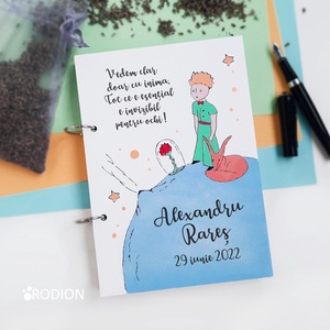 Caiet de amintiri personalizat cu nume pictat manual Micul Print - Artynos.ro