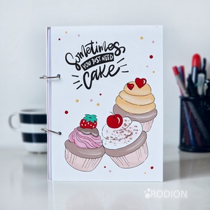 Agenda bucatarie personalizata cu mesaj pictata manual Prajituri - Artynos.ro