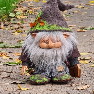 Gnom de colecție- Brundal, Ediție limitată, gnom de pădure, spiriduș bătrân, Casă & Stil de viață, Accesorii pentru decorat casa, Gnom, , ARTYNOS