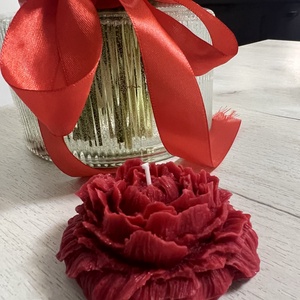 Bujor parfumat ceara, Casă & Stil de viață, Lumânări, parfumuri, arome, Lumânare - lumânări artizanale, Aranjament de flori, Lumânare și fabricarea lumânărilor, ARTYNOS