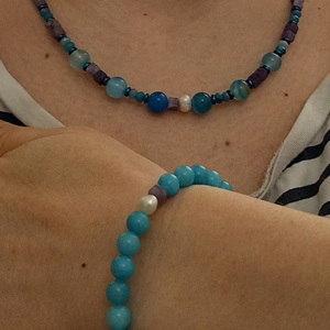 Set handmade cu pietre semipretioase si argint, Bijuterii, Seturi de bijuterii, , ARTYNOS