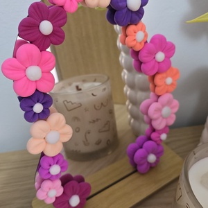 Oglinda handmade Esenta primaverii, Casa & Stil de viata, Accesorii pentru decorat casa, Oglinzi perete, oglinzi decor, Plastilina, Lucrare cu argila, ARTYNOS