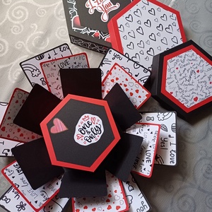 Explosion box Valentine's Day  - Artynos.ro