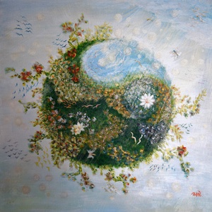 Dyatra   by Ramona Wallah, Arte vizuale și accesorii , Picturi, Pictură acrilică, Pictură, ARTYNOS